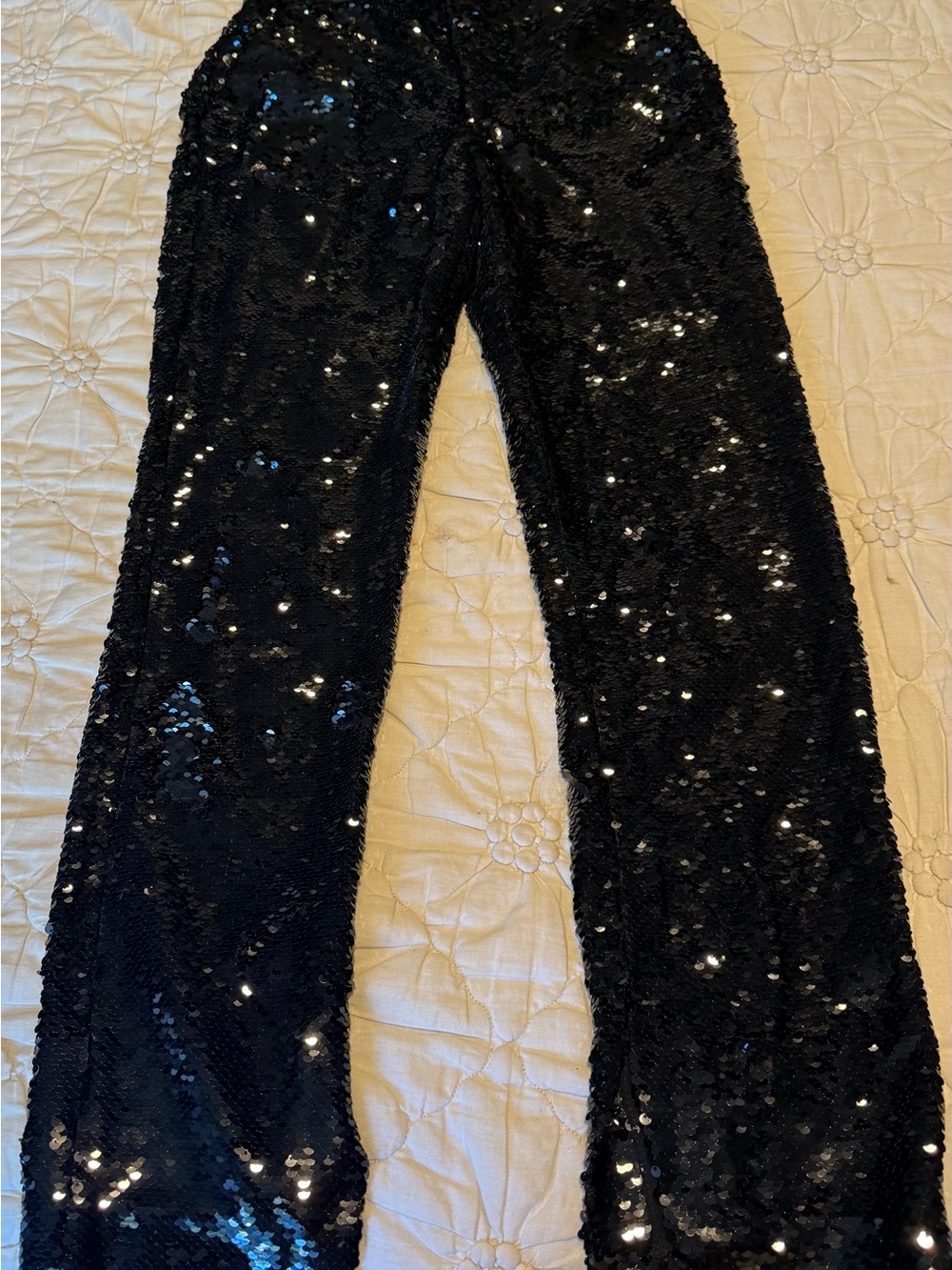 Black Sequin Pants